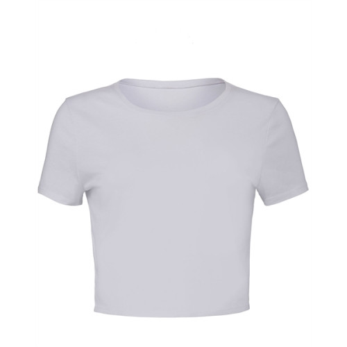 Ladies' Poly-Cotton Crop T-Shirt