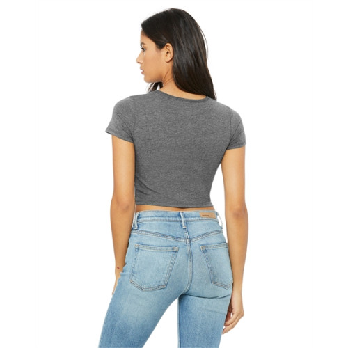 Ladies' Poly-Cotton Crop T-Shirt