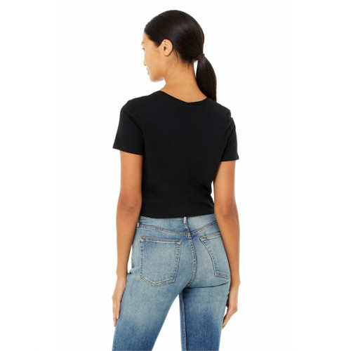 Ladies' Poly-Cotton Crop T-Shirt