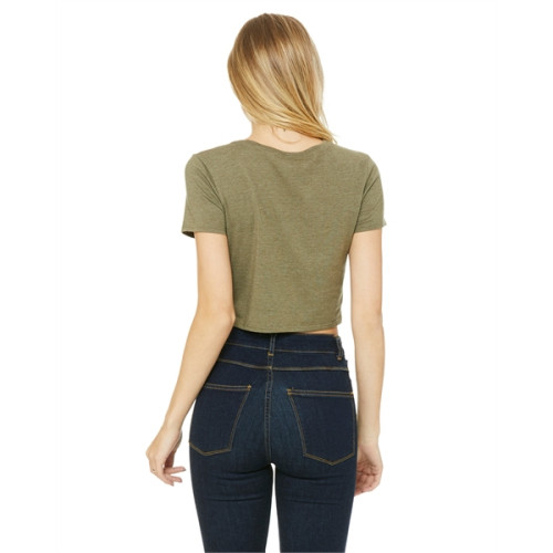 Ladies' Poly-Cotton Crop T-Shirt