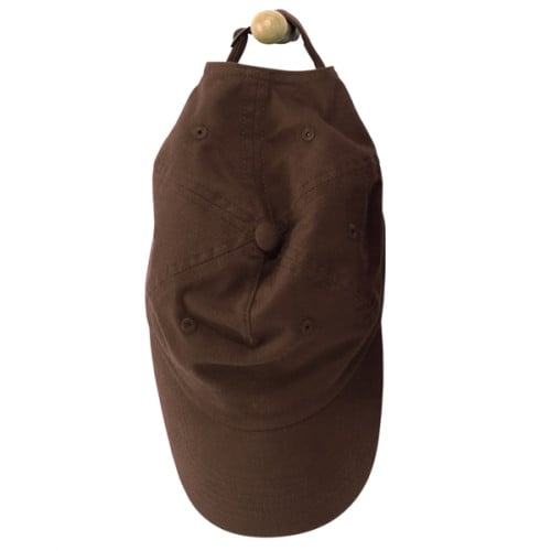 6-Panel Brushed Twill Unstructured Cap