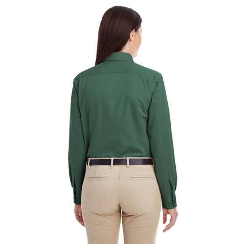 Ladies' Foundation 100% Cotton Long-Sleeve Twill Shirt wi...