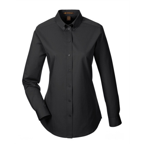 Ladies' Foundation 100% Cotton Long-Sleeve Twill Shirt wi...