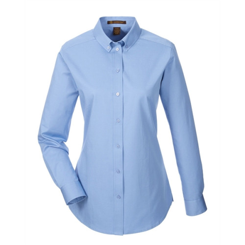 Ladies' Foundation 100% Cotton Long-Sleeve Twill Shirt wi...