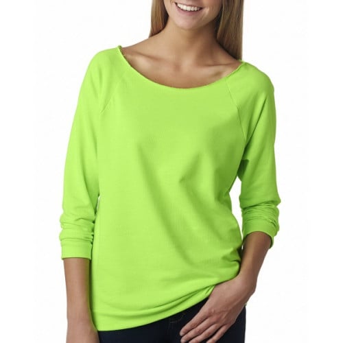 Ladies' French Terry 3/4-Sleeve Raglan