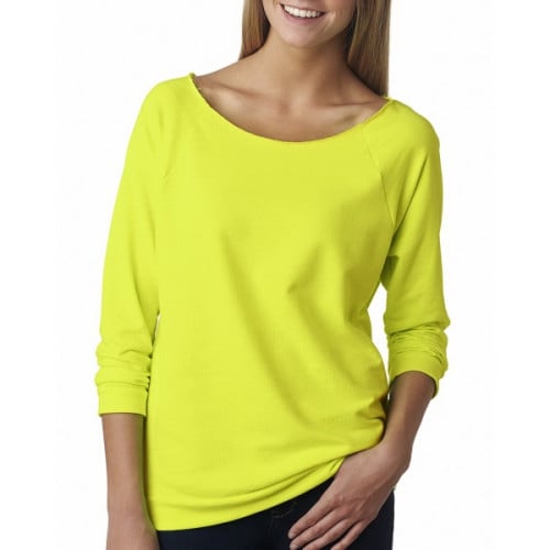 Ladies' French Terry 3/4-Sleeve Raglan