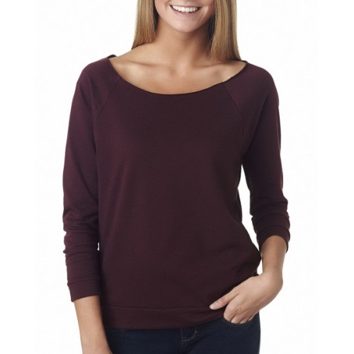 Ladies' French Terry 3/4-Sleeve Raglan