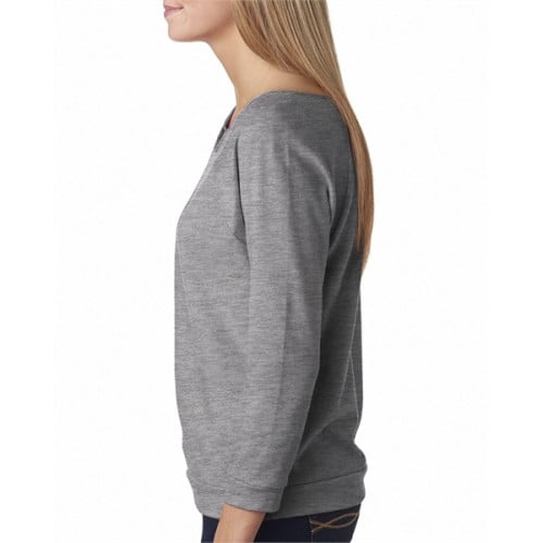 Ladies' French Terry 3/4-Sleeve Raglan