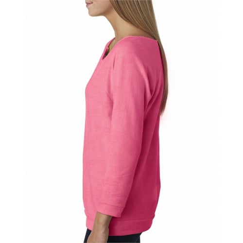 Ladies' French Terry 3/4-Sleeve Raglan