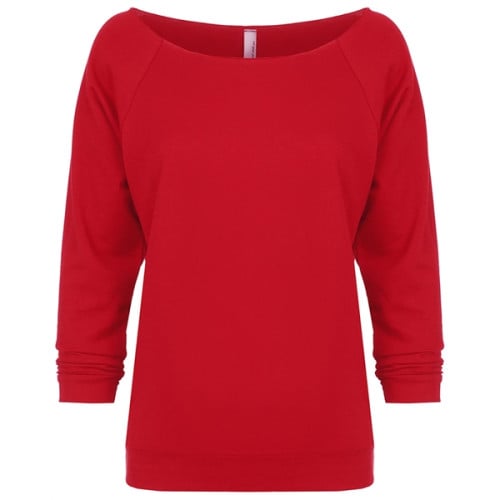 Ladies' French Terry 3/4-Sleeve Raglan