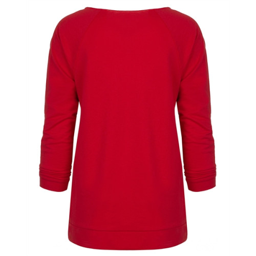 Ladies' French Terry 3/4-Sleeve Raglan