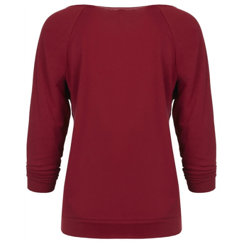 Ladies' French Terry 3/4-Sleeve Raglan