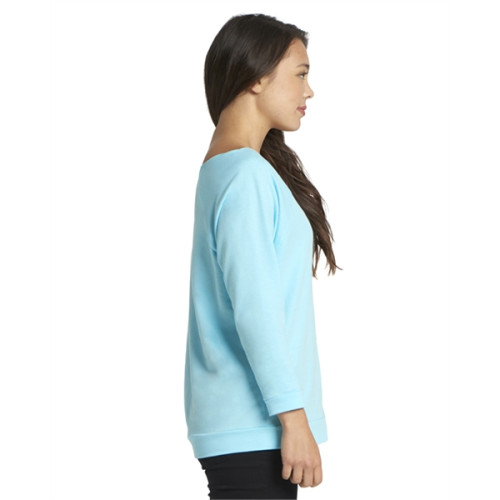 Ladies' French Terry 3/4-Sleeve Raglan