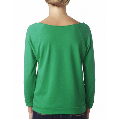 Ladies' French Terry 3/4-Sleeve Raglan