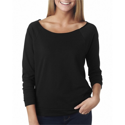 Ladies' French Terry 3/4-Sleeve Raglan
