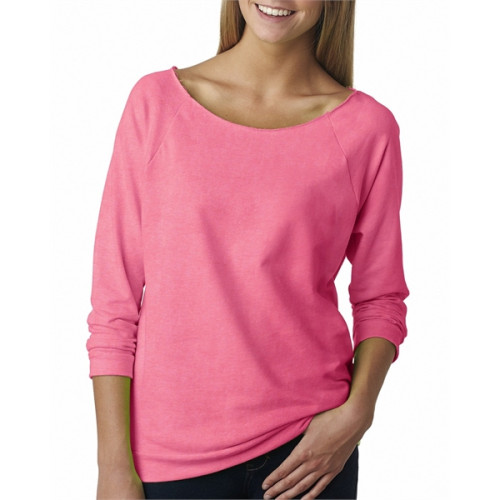 Ladies' French Terry 3/4-Sleeve Raglan