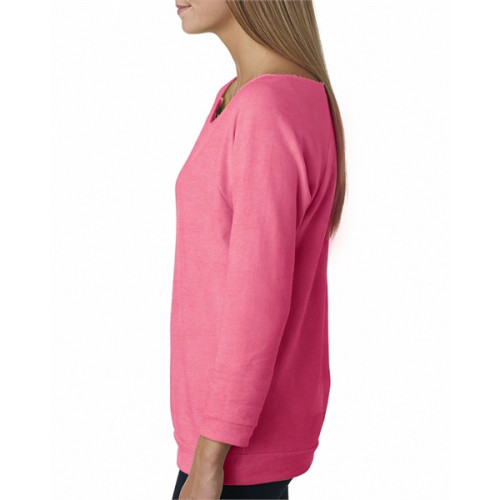 Ladies' French Terry 3/4-Sleeve Raglan