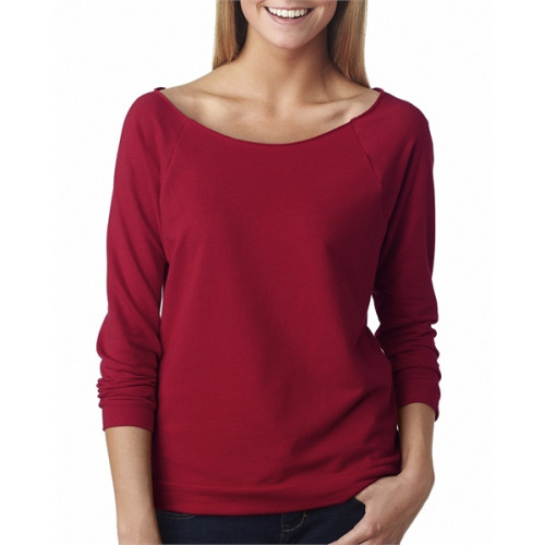 Ladies' French Terry 3/4-Sleeve Raglan