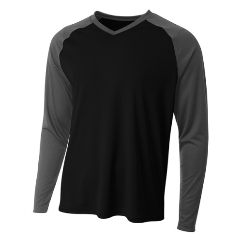 A4 Men's Long Sleeve Strike Raglan T-Shirt