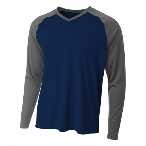 A4 Men's Long Sleeve Strike Raglan T-Shirt