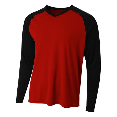 A4 Men's Long Sleeve Strike Raglan T-Shirt
