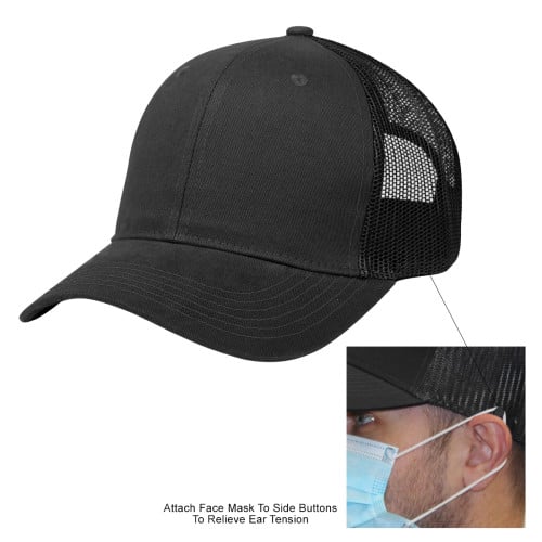 Cotton Twill Mesh Back Mask Cap