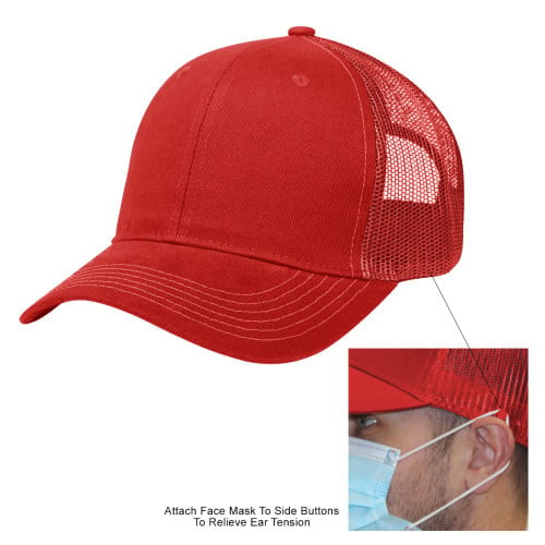 Cotton Twill Mesh Back Mask Cap