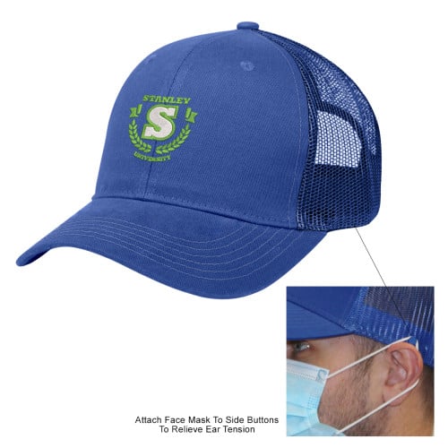 Cotton Twill Mesh Back Mask Cap