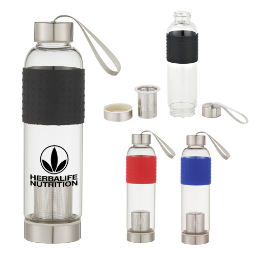 18 Oz. Infuser Glass Bottle