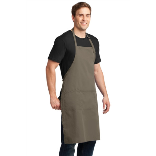 Port Authority Easy Care Extra Long Bib Apron with Stain ...