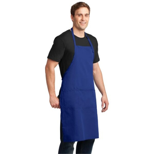 Port Authority Easy Care Extra Long Bib Apron with Stain ...