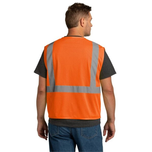 CornerStone ANSI 107 Class 2 Economy Mesh Zippered Vest.