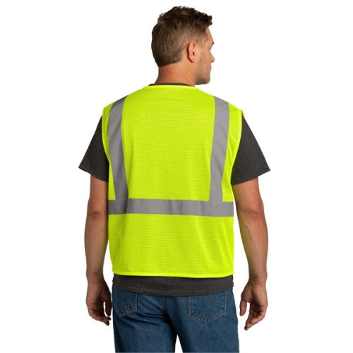 CornerStone ANSI 107 Class 2 Economy Mesh Zippered Vest.