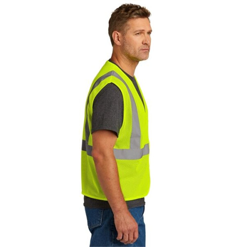 CornerStone ANSI 107 Class 2 Economy Mesh Zippered Vest.