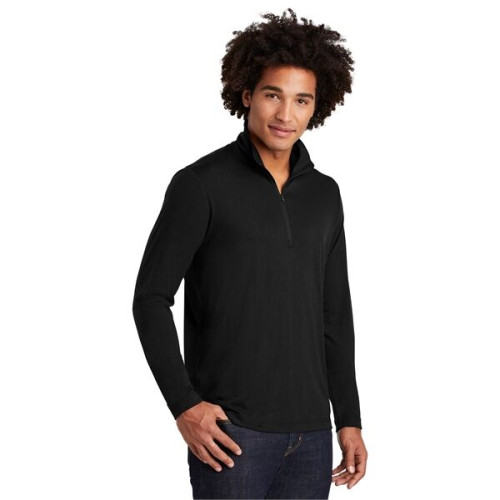 Sport-Tek PosiCharge Tri-Blend Wicking 1/4-Zip Pullover.