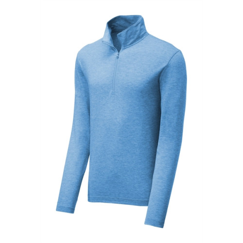 Sport-Tek PosiCharge Tri-Blend Wicking 1/4-Zip Pullover.