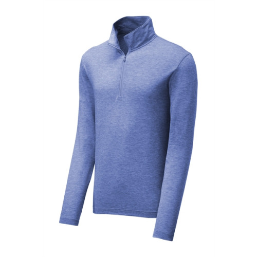 Sport-Tek PosiCharge Tri-Blend Wicking 1/4-Zip Pullover.