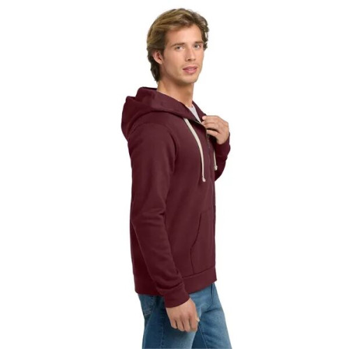 Next Level Apparel Adult Santa Barbara Zip Hoodie.