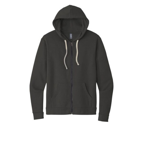 Next Level Apparel Adult Santa Barbara Zip Hoodie.