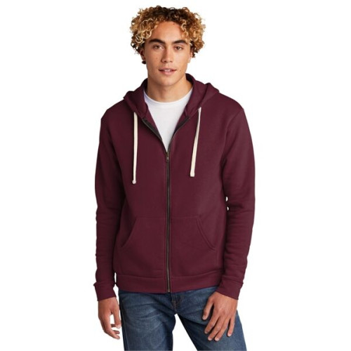 Next Level Apparel Adult Santa Barbara Zip Hoodie.