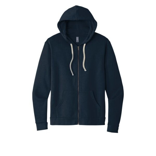 Next Level Apparel Adult Santa Barbara Zip Hoodie.