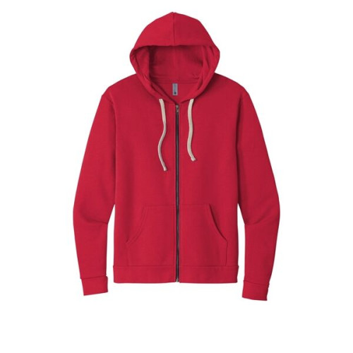 Next Level Apparel Adult Santa Barbara Zip Hoodie.