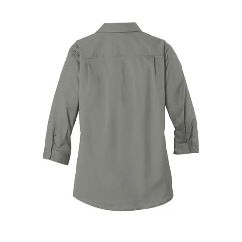 Port Authority Women's 3/4-Sleeve SuperPro Twill Shirt.
