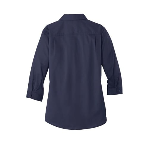 Port Authority Women's 3/4-Sleeve SuperPro Twill Shirt.