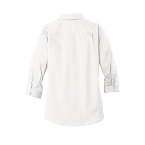 Port Authority Women's 3/4-Sleeve SuperPro Twill Shirt.