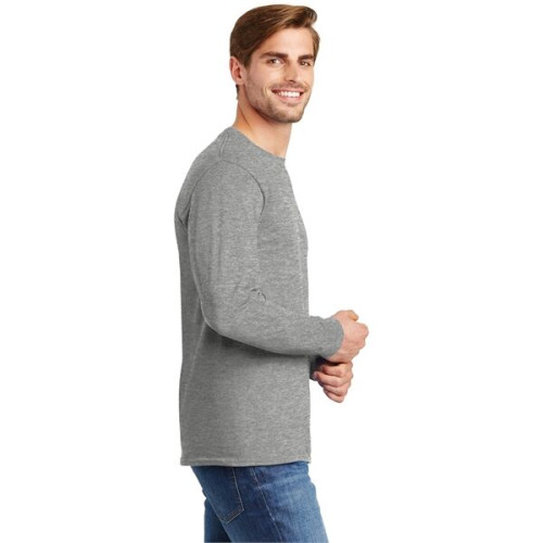 Hanes - Authentic 100% Cotton Long Sleeve T-Shirt.