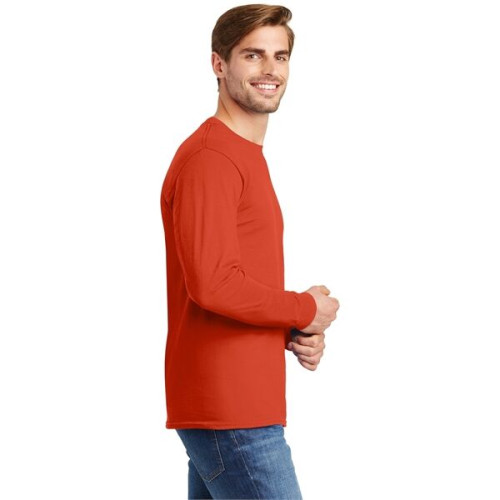 Hanes - Authentic 100% Cotton Long Sleeve T-Shirt.