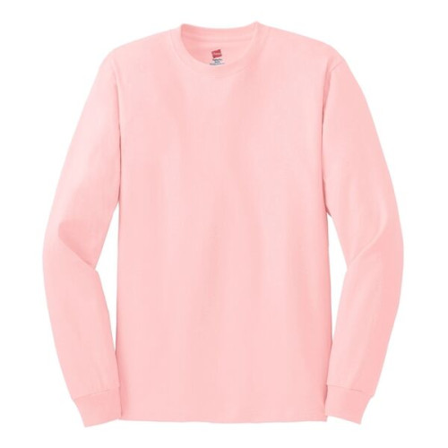Hanes - Authentic 100% Cotton Long Sleeve T-Shirt.