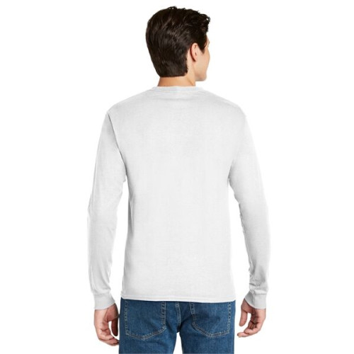 Hanes - Authentic 100% Cotton Long Sleeve T-Shirt.