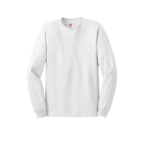 Hanes - Authentic 100% Cotton Long Sleeve T-Shirt.